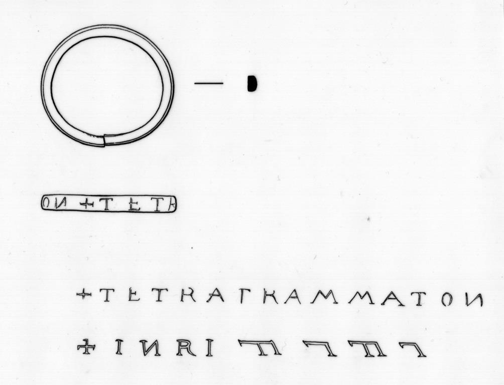 St. Laurentius Tetragrammaton-Ring (Zeichnung)