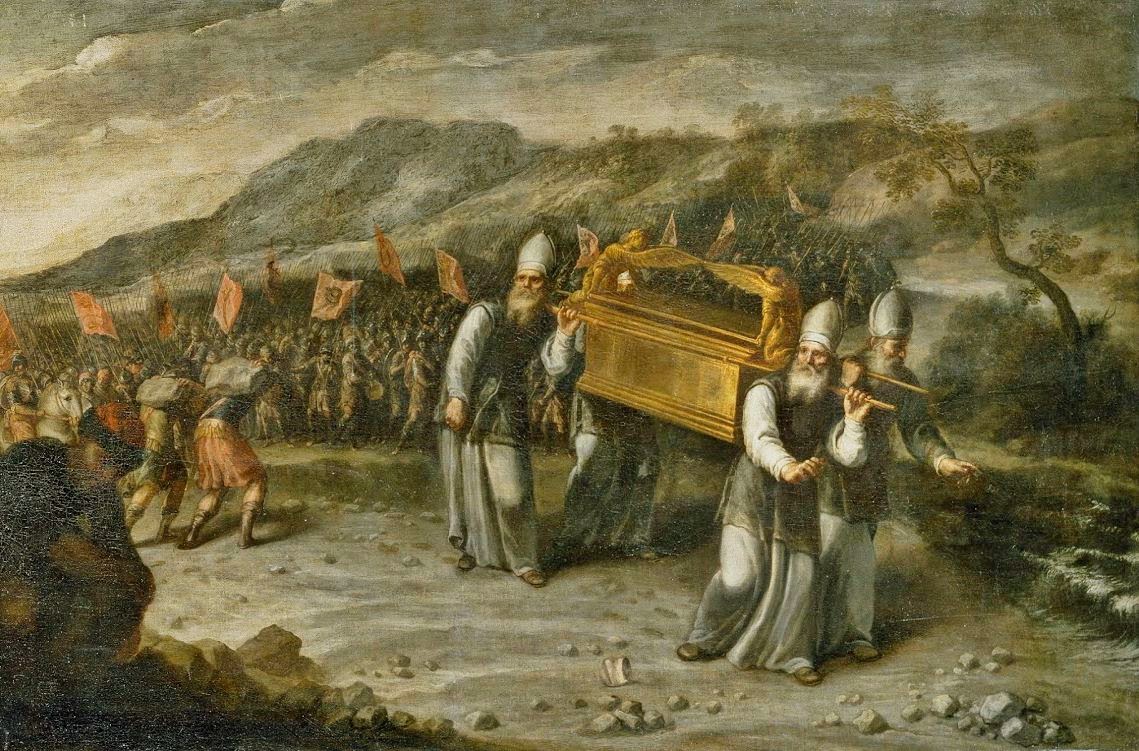 Juan Montero de Rojas -  Die Durchquerung des Jordans mit der Bundeslade (1667, Prado)