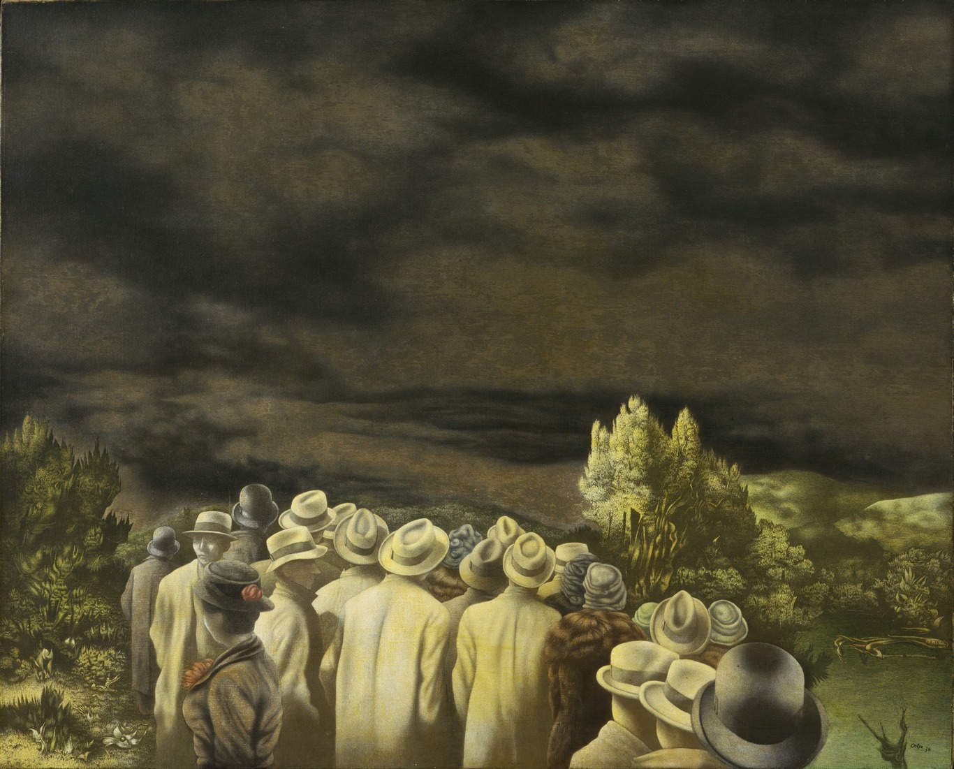 Richard Oelze, Erwartung (Gemälde 1935/36, Museum of Modern Art, New York)