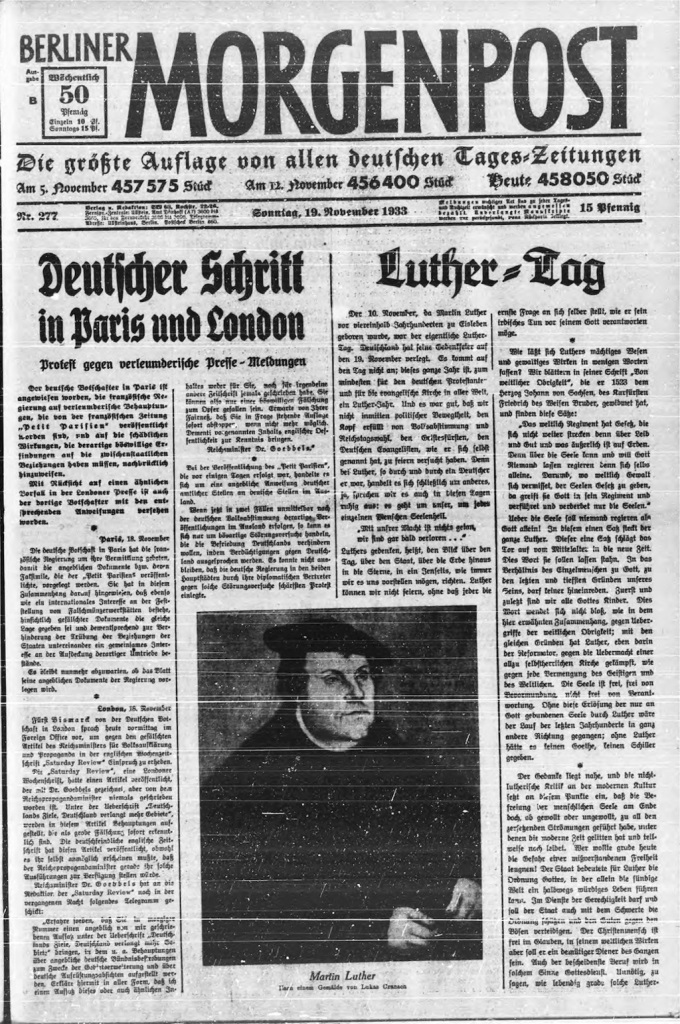 Berichterstattung Luthertag (Morgenpost)
