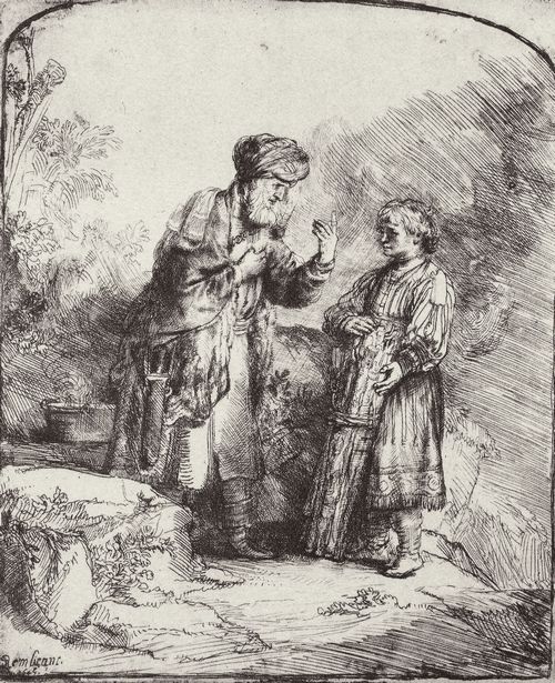 Rembrandt Abraham Isaak