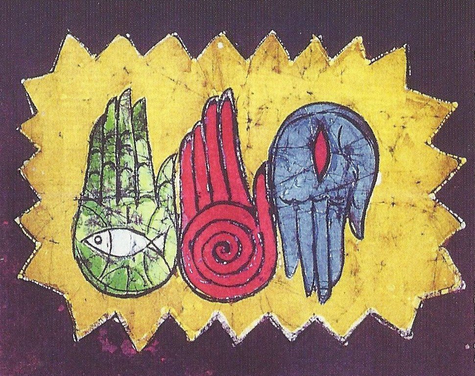 Thamburaj - Heilige Dreifaltigkeit (Batik)